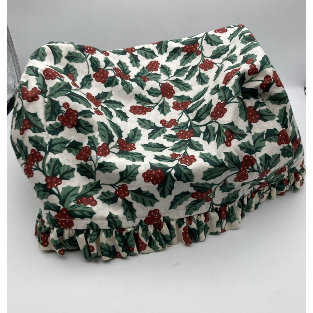 Longaberger Holiday Basket Liner Holly And Berries